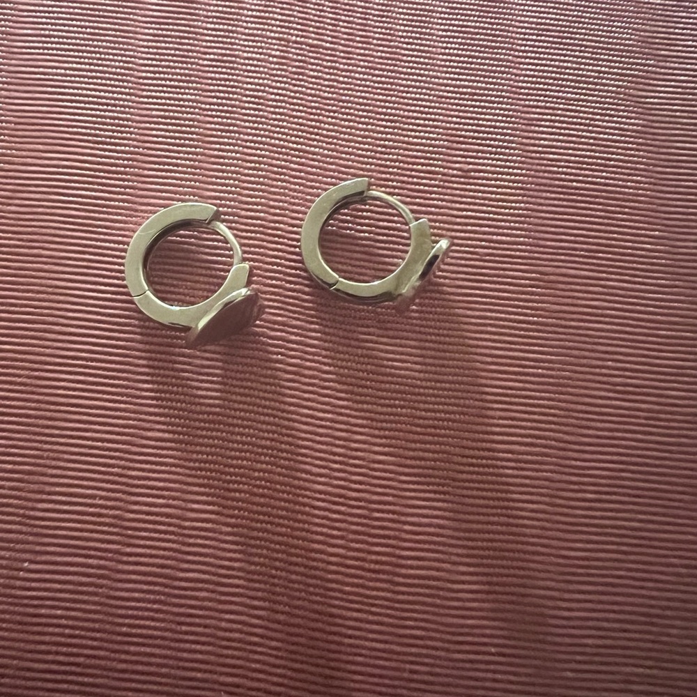 Heart Huggie Earrings